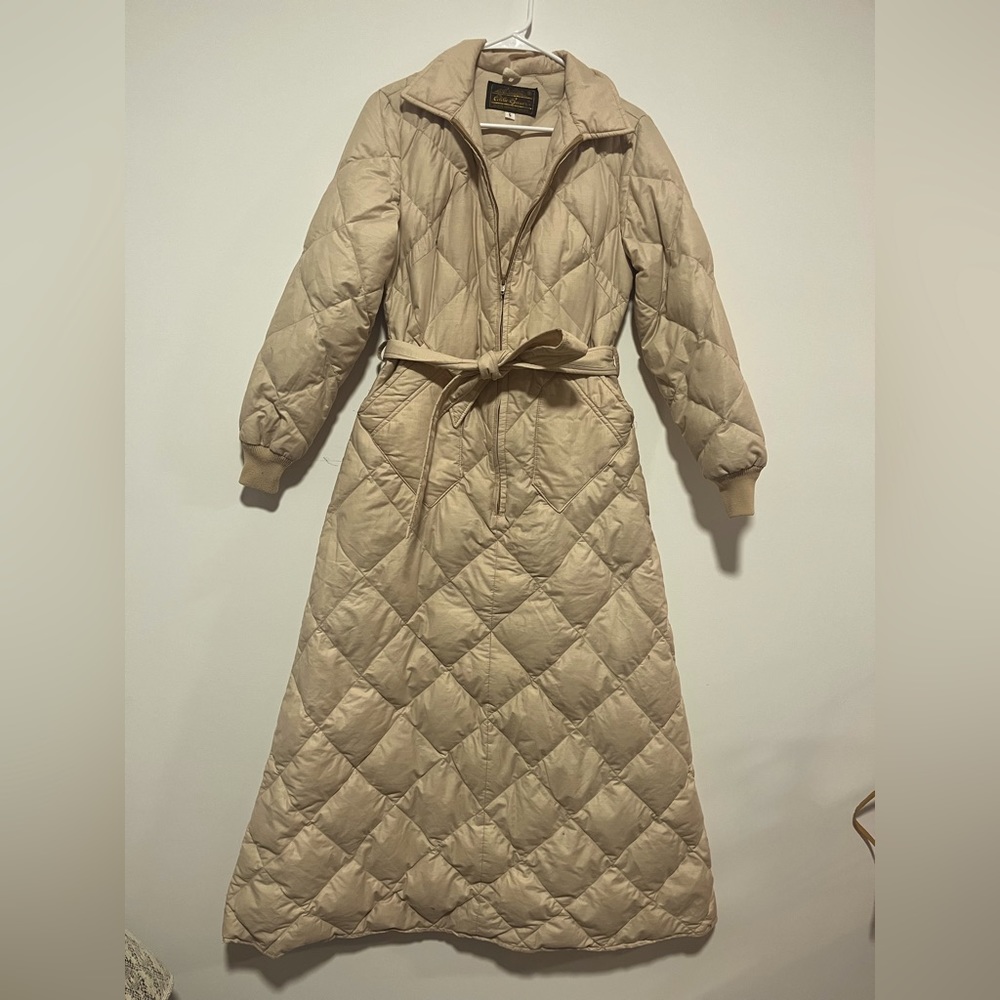 Vintage Eddie Bauer down filled dress RARE